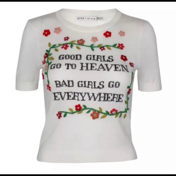 Alice + Olivia Sweaters - Alice+Olivia RARE Good Girls/Bad Girls Go Sweater